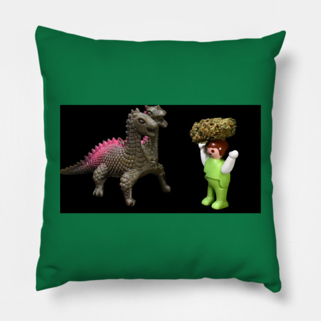 Appeasing the Beast - Weed Design Pillow by MrGreenGenes420