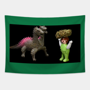 Appeasing the Beast - Weed Design Tapestry