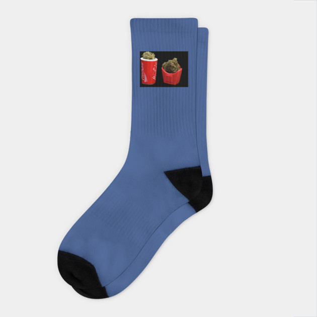 Soda and Fries - Weed Design Socks by MrGreenGenes420