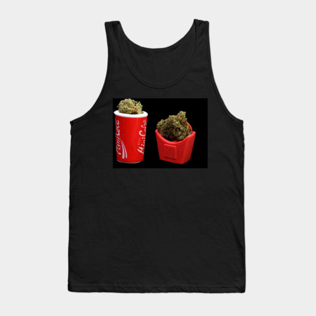 Soda and Fries - Weed Design Tank Top by MrGreenGenes420