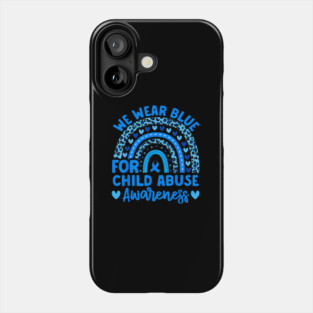 Blue Child Abuse Child Abuse Phone Case