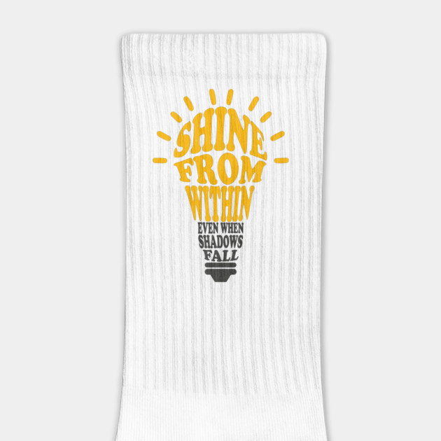 Shine From Within - Lightbulb Typography by Designed By Marty