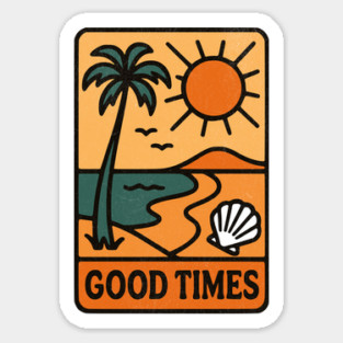 Good Times - Retro Beach Vibes Magnet