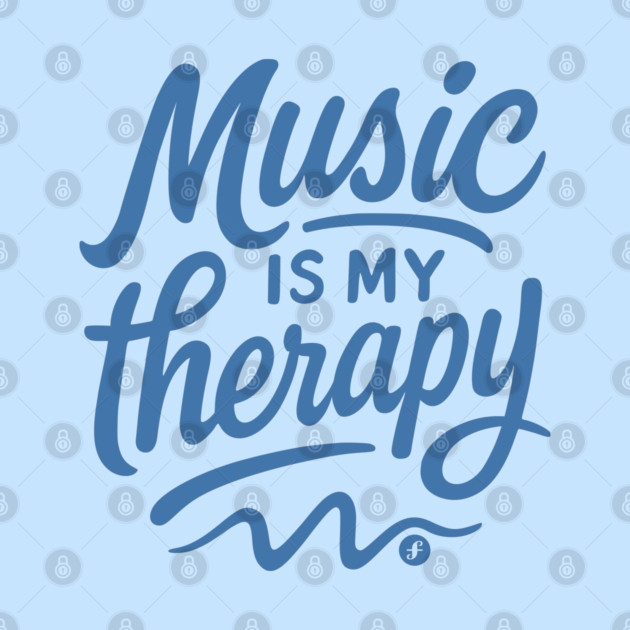Music is my therapy blue edition by filiposwear