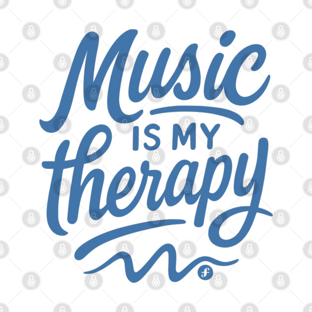 Music is my therapy blue edition by filiposwear