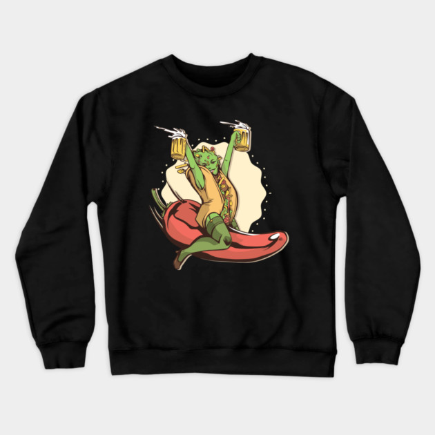 Hot Taco Girl Crewneck Sweatshirt by Cosmo Gazoo