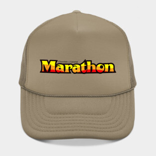 Marathon Bar (black text) Hat
