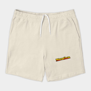 Marathon Bar (black text) Shorts