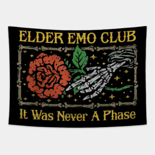 Elder Emo Club It Was Never A Phase Tapestry