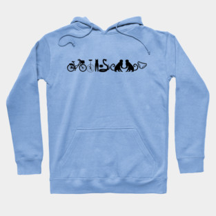 bicycle unicycle unitard hockey puck rattlesnake monkey monkey underpants Hoodie