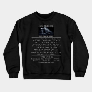 Joy Division U.S. Tour 1980 Crewneck Sweatshirt