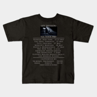 Joy Division U.S. Tour 1980 Kids T-Shirt