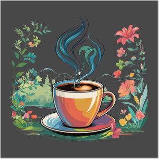 Caffeine & Calm Posters and Art