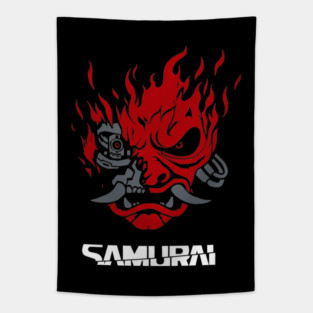 Wake Up Samurai Tapestry