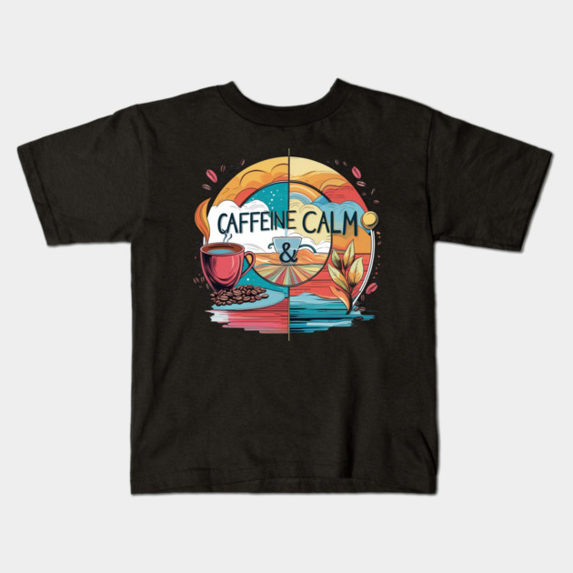 But First Coffee calm all life Kids T-Shirt by SR8891