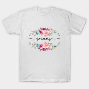 Cute Wildflower Grammy Happy Birthday Mothers Day Merry Christmas T-Shirt
