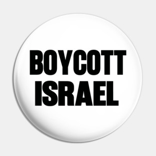 Boycott Israel Pin