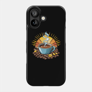 Coffee Theme Brewtiful Mornings Phone Case