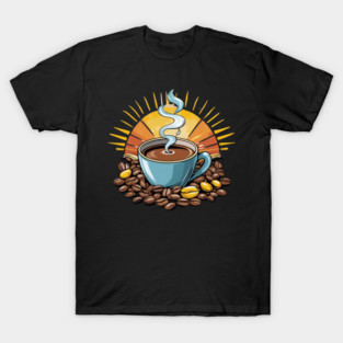 Coffee Theme Brewtiful Mornings T-Shirt