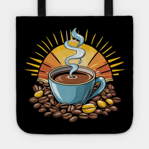 Coffee Theme Brewtiful Mornings Tote by SR8891