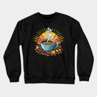 Coffee Theme Brewtiful Mornings Crewneck Sweatshirt