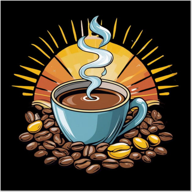 Coffee Theme Brewtiful Mornings Wall Art by SR8891