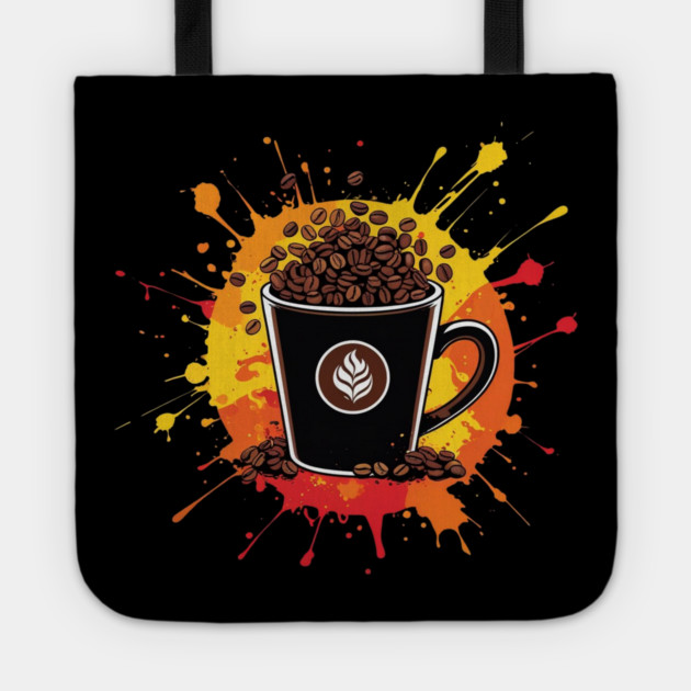 Coffee Theme Fueled by Coffee and Chaos Tote by SR8891