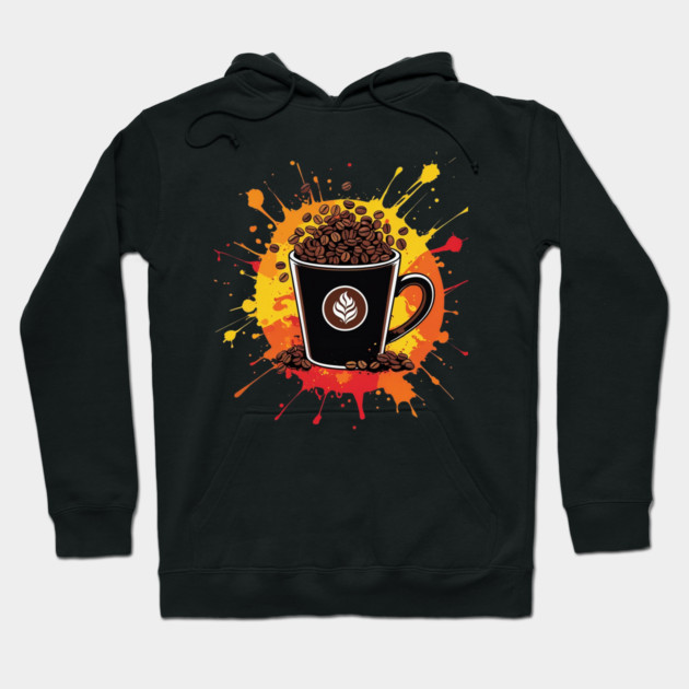 Coffee Theme Fueled by Coffee and Chaos Hoodie by SR8891