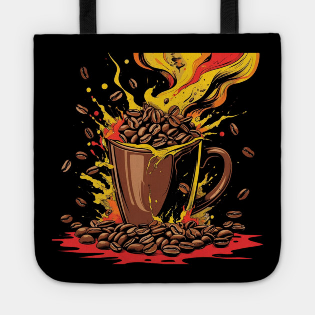 Coffee Theme Fueled Coffee Chaos Tote by SR8891