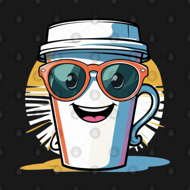 Coffee Theme  Cool Coffee Cup Sunglasses by SR8891
