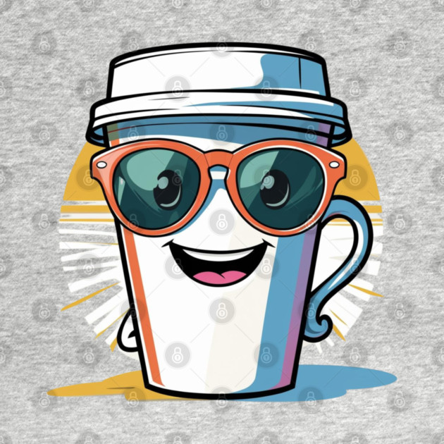 Coffee Theme  Cool Coffee Cup Sunglasses by SR8891