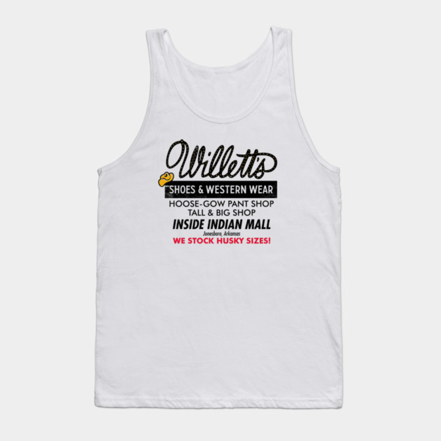 Willett's Shoes & Western Wear Tank Top by rt-shirts