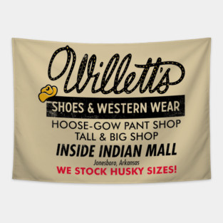 Willett's Shoes & Western Wear Tapestry