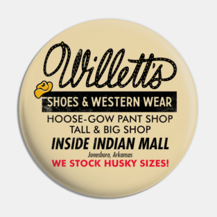 Willett's Shoes & Western Wear Pin