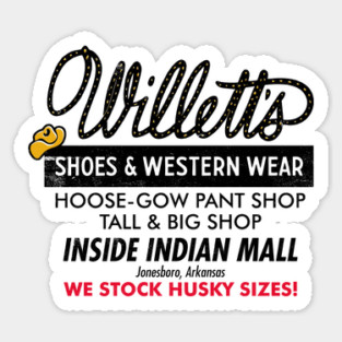 Willett's Shoes & Western Wear Magnet