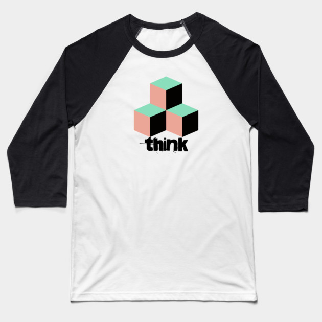 Think Outside the Box Baseball T-Shirt by casualteesinc