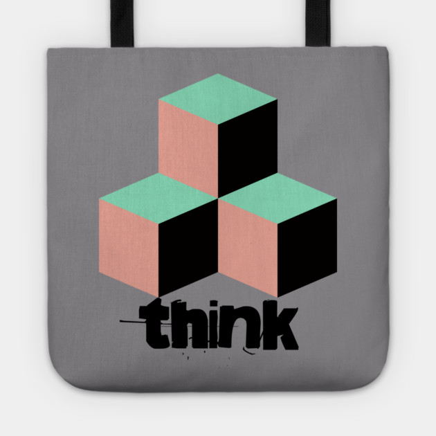 Think Outside the Box Tote by casualteesinc