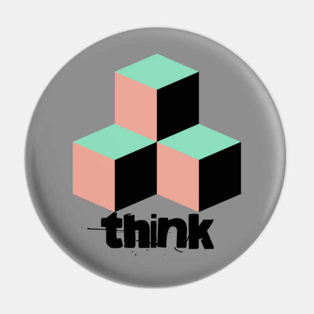 Think Outside the Box Pin by casualteesinc