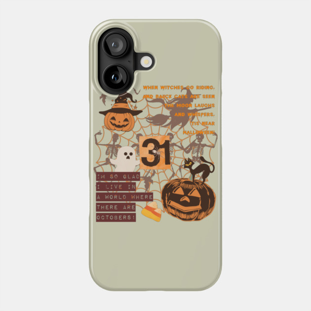 October 31st Phone Case by casualteesinc