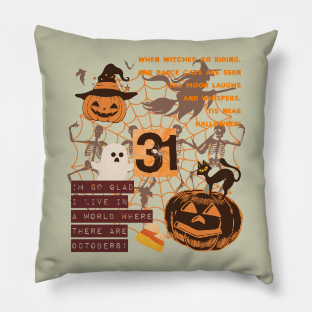 October 31st Pillow by casualteesinc