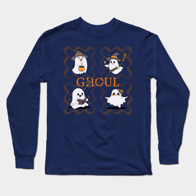 Ghoul Friends Long Sleeve T-Shirt by casualteesinc