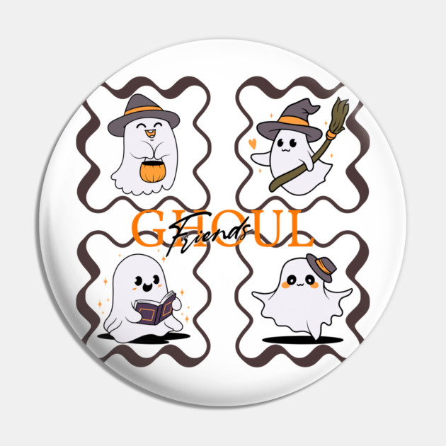 Ghoul Friends Pin by casualteesinc