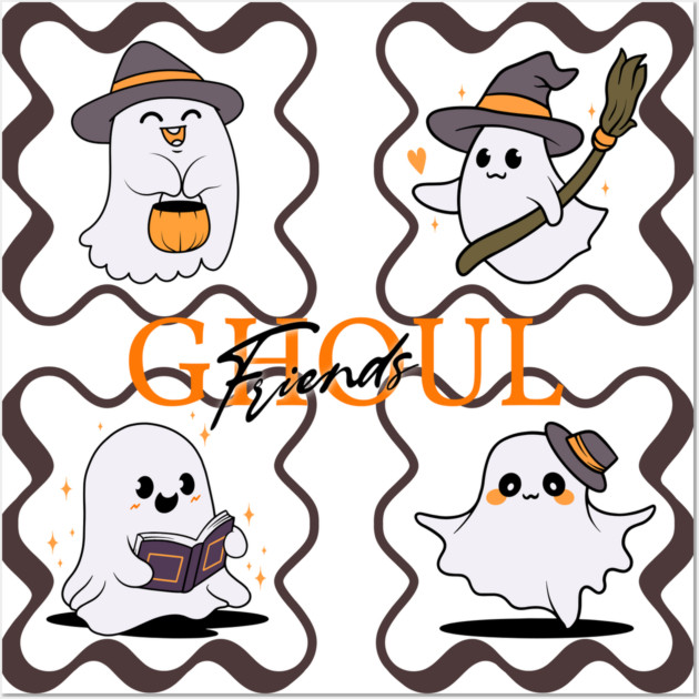 Ghoul Friends Wall Art by casualteesinc