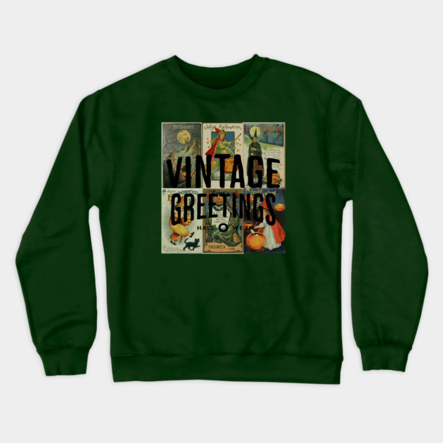 Vintage Greetings Crewneck Sweatshirt by casualteesinc