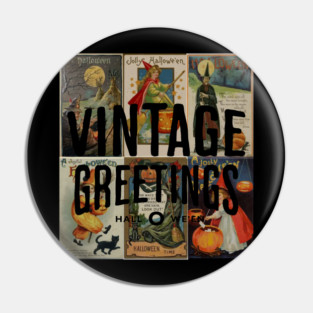 Vintage Greetings Pin