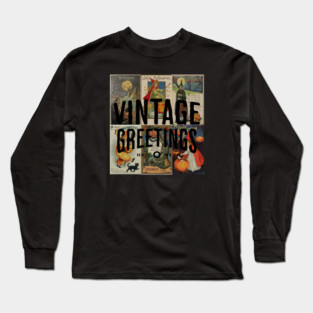 Vintage Greetings Long Sleeve T-Shirt