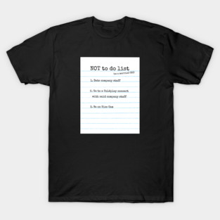 To do list T-Shirt