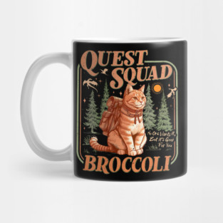 Quest Fantasy Squad Broccoli Kitten Funny Cat Mug
