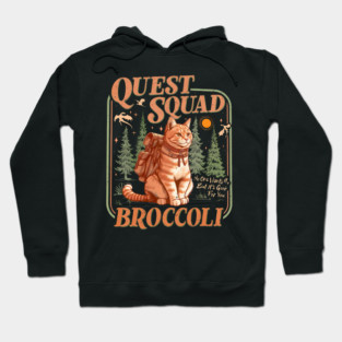 Quest Fantasy Squad Broccoli Kitten Funny Cat Hoodie