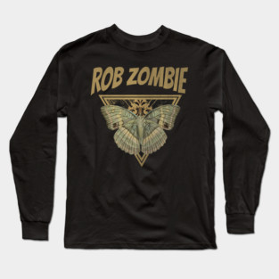 Rob Zombie – Gothic Butterfly Metal Fusion Art Long Sleeve T-Shirt